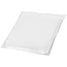 Ziva disposable rain poncho with pouch, PE plastic, White