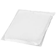 Ziva disposable rain poncho with pouch, PE plastic, White