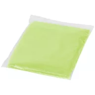 Ziva disposable rain poncho with pouch, PE plastic, Lime