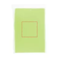 Ziva disposable rain poncho with pouch, PE plastic, Lime