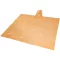 Ziva disposable rain poncho with pouch, PE plastic, Orange