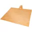 Ziva disposable rain poncho with pouch, PE plastic, Orange