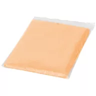 Ziva disposable rain poncho with pouch, PE plastic, Orange