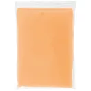 Ziva disposable rain poncho with pouch, PE plastic, Orange