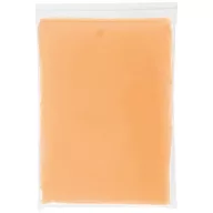Ziva disposable rain poncho with pouch, PE plastic, Orange