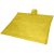 Ziva disposable rain poncho with pouch, PE plastic, Yellow