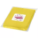 Ziva disposable rain poncho with pouch, PE plastic, Yellow