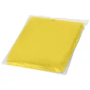 Ziva disposable rain poncho with pouch, PE plastic, Yellow