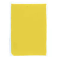 Ziva disposable rain poncho with pouch, PE plastic, Yellow