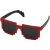 Ochelari de soare cu aspect de pixel, Everestus, OSSG134, policarbonat, negru, rosu