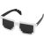 Ochelari de soare cu aspect de pixel, Everestus, OSSG136, policarbonat, negru, alb