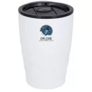 Cana termoizolanta cu perete dublu, 350 ml, Everestus, GO, otel inoxidabil, alb