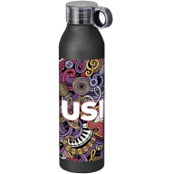   Sticla de apa, Everestus, 2610E18321, 650 ml, 25xØ6.6 cm, Aluminiu, Negru