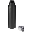 Sticla de apa, Everestus, 2610E18321, 650 ml, 25xØ6.6 cm, Aluminiu, Negru