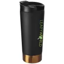 Cana termoizolanta 500 ml, fara scurgeri, perete dublu, Everestus, PA, otel inoxidabil, negru