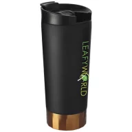   Cana termoizolanta 500 ml, fara scurgeri, perete dublu, Everestus, PA, otel inoxidabil, negru