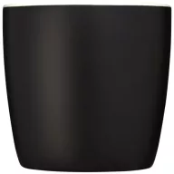   Cana ceramica 340 ml cu interior colorat, Everestus, 20IAN1166, Negru, Alb