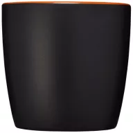   Cana ceramica 340 ml cu interior colorat, Everestus, 20IAN1165, Negru, Portocaliu
