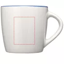 Cana ceramica 340 ml, Everestus, 20IAN1107, Alb, Albastru Royal