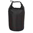 Saculet rezisten la apa, capacitate 5 Litri, Everestus, 20IAN1233, Negru, Poliester 190T