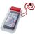 Mambo waterproof smartphone storage pouch, PVC, Red,Transparent