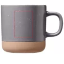 Cana ceramica 360 ml, Everestus, 9IA19111, Ceramica, Gri