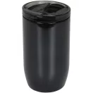 Cana termoizolanta, perete dublu, 380 ml, pentru voiaj, Everestus, LM, otel inoxidabil, negru