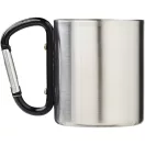 Cana termos cu carabina, Everestus, 2610E19223, 200 ml, Cu carabina, 8.5x10.5 cm, Otel inoxidabil, Negru