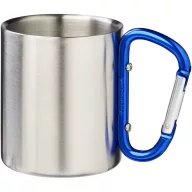   Cana termos cu carabina, Everestus, 2610E19224, 200 ml, Cu carabina, 8.5x10.5 cm, Otel inoxidabil, Albastru