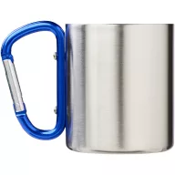   Cana termos cu carabina, Everestus, 2610E19224, 200 ml, Cu carabina, 8.5x10.5 cm, Otel inoxidabil, Albastru