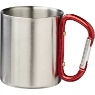   Cana termos cu carabina, Everestus, 2610E19225, 200 ml, Cu carabina, 8.5x10.5 cm, Otel inoxidabil, Rosu