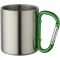 Cana termos cu carabina, Everestus, 2610E19226, 200 ml, Cu carabina, 8.5x10.5 cm, Otel inoxidabil, Verde