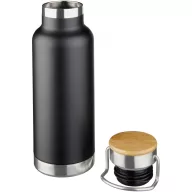   Sticla termos sport 480 ml, perete dublu, Everestus, 9IA19378, Otel inoxidabil, Negru
