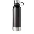 Sticla de apa 740 ml, cu agatatoare din silicon, Everestus, 9IA19193, Otel inoxidabil, Negru