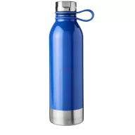   Sticla de apa 740 ml, cu agatatoare din silicon, Everestus, 9IA19194, Otel inoxidabil, Albastru