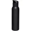 Sticla de apa, Everestus, 2610E18400, 650 ml, Cu maner, 26xØ6.6 cm, Aluminiu, Polipropilena, Negru