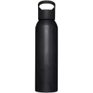 Sticla de apa, Everestus, 2610E18400, 650 ml, Cu maner, 26xØ6.6 cm, Aluminiu, Polipropilena, Negru