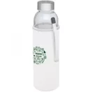 Bidon sport pentru apa, 21MAR1712, 500 ml, 22.1xØ 6.3 cm, Everestus, Sticla, Neopren, Otel, Alb