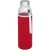 Bidon sport pentru apa, 21MAR1713, 500 ml, 22.1xØ 6.3 cm, Everestus, Sticla, Neopren, Otel, Rosu