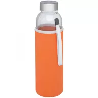   Bidon sport pentru apa, 21MAR1714, 500 ml, 22.1xØ 6.3 cm, Everestus, Sticla, Neopren, Otel, Portocaliu