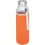 Bidon sport pentru apa, 21MAR1714, 500 ml, 22.1xØ 6.3 cm, Everestus, Sticla, Neopren, Otel, Portocaliu