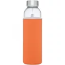 Bidon sport pentru apa, 21MAR1714, 500 ml, 22.1xØ 6.3 cm, Everestus, Sticla, Neopren, Otel, Portocaliu