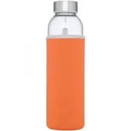   Bidon sport pentru apa, 21MAR1714, 500 ml, 22.1xØ 6.3 cm, Everestus, Sticla, Neopren, Otel, Portocaliu