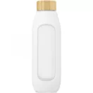 Sticla de apa sport, Everestus, 21OCT0923, 600 ml, 22 x Ø 7 cm, Sticla, Silicon, Alb