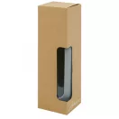 Sticla de apa sport, Everestus, 21OCT0925, 600 ml, 22 x Ø 7 cm, Sticla, Silicon, Gri