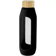   Sticla de apa sport, Everestus, 2601E10085, 600 ml, 22 x Ø7 cm, Sticla, Silicon, Negru
