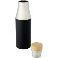   Termos, Everestus, 42FEB232421, 540 ml, Ø7.2x24.7 cm, Otel, Bambus, Negru