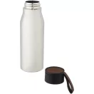 Termos, Everestus, 21OCT1406, 500 ml, 22.9 x Ø 7.4 cm, Otel, Piele ecologica, Argintiu