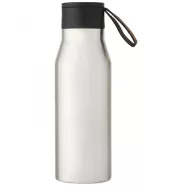   Termos, Everestus, 21OCT1406, 500 ml, 22.9 x Ø 7.4 cm, Otel, Piele ecologica, Argintiu