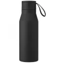 Termos, Everestus, 21OCT1407, 500 ml, 22.9 x Ø 7.4 cm, Otel, Piele ecologica, Negru